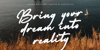 Bright Hills Font Poster 2