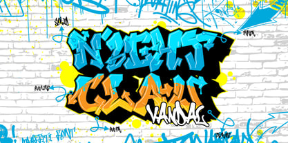 Nightclaw Vandal Outer Font Poster 1