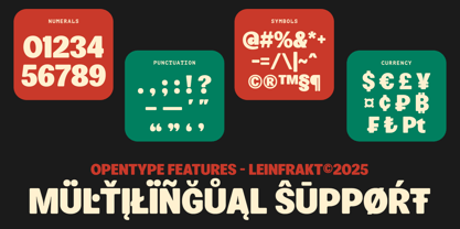 Leinfrakt Font Poster 13
