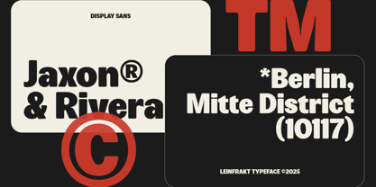 Leinfrakt Font Poster 12