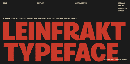 Leinfrakt Font Poster 1