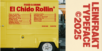 Leinfrakt Font Poster 7