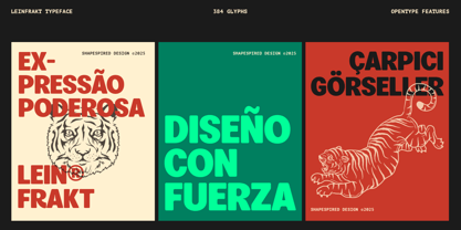 Leinfrakt Font Poster 2