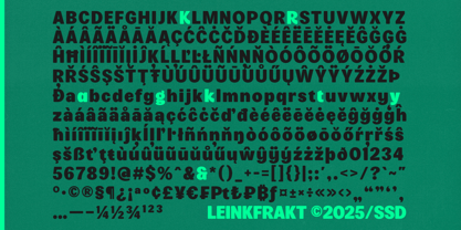 Leinfrakt Font Poster 15