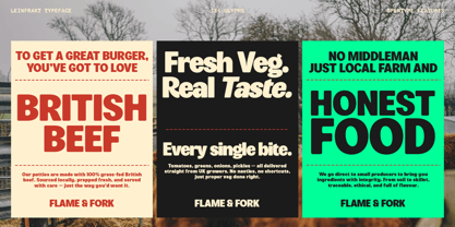 Leinfrakt Font Poster 14