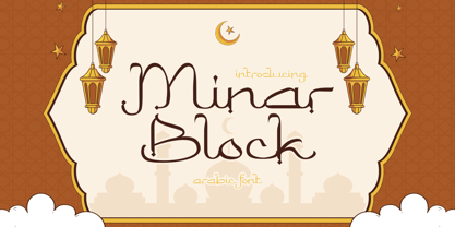 Minar Block Font Poster 1