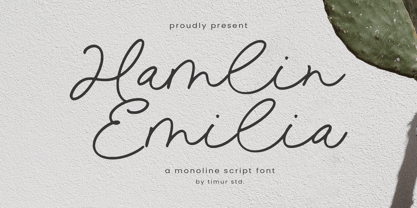 Hamlin Emilia Font Poster 1