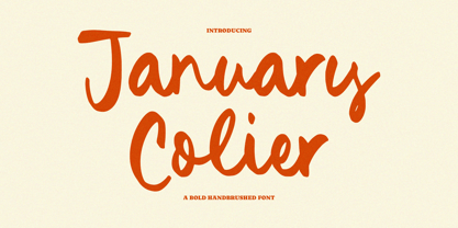 January Colier Font Poster 1