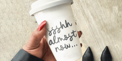 January Colier Font Poster 3