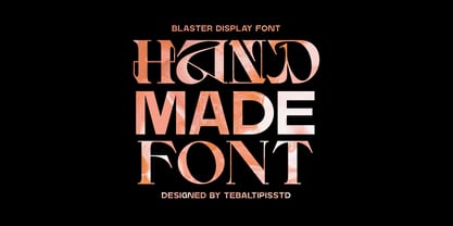 Bosher Display Font Poster 3