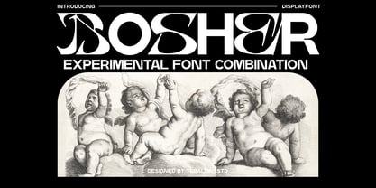 Bosher Display Font Poster 1