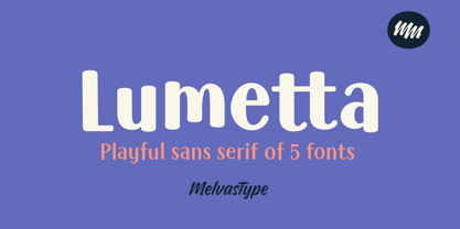 Lumetta Font Poster 1