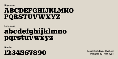 Bankers Slab Variable Font Poster 7