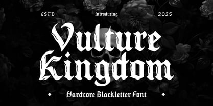 Vulture Kingdom Font Poster 1