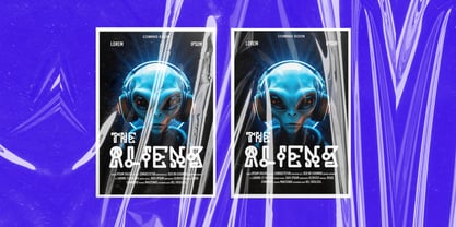 Cyber Aliens Font Poster 3