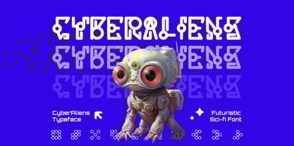 Cyber Aliens Font Poster 1