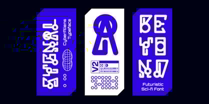 Cyber Aliens Font Poster 4
