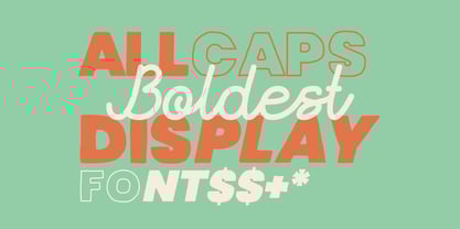 Rughed Font Poster 3