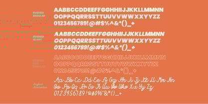 Rughed Font Poster 2
