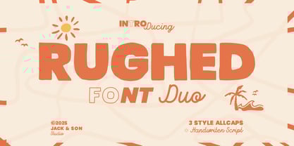 Rughed Font Poster 1