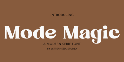 Mode Megic Font Poster 1