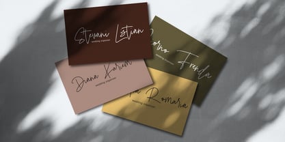Dirallie Signature Font Poster 5