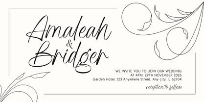 Adore Writing Font Poster 5