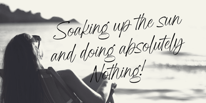 Adore Writing Font Poster 7