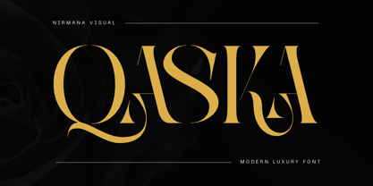 Qaska Luxury Font Poster 1