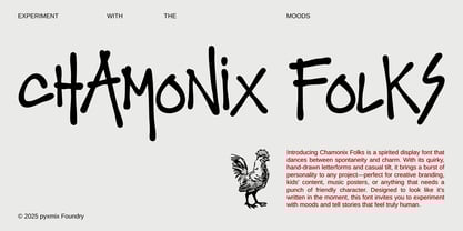 Chamonix Folks Font Poster 1