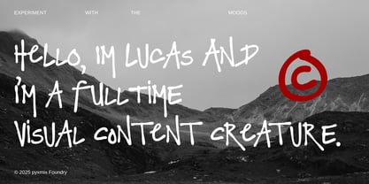 Chamonix Folks Font Poster 5