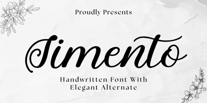 Simento Font Poster 1