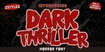 Horror Evil Font Poster 1