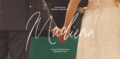 Madiena Signature Font Poster 1
