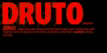 Druto Font Poster 1