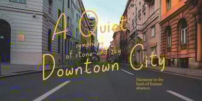 Blue Hands Font Poster 3