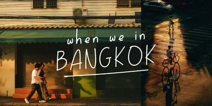 Blue Hands Font Poster 5