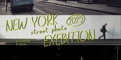 Blue Hands Font Poster 6