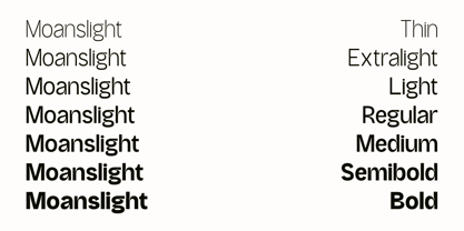 Moanslight Font Poster 7