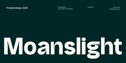 Moanslight Font Poster 1