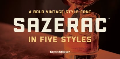Sazerac Font Poster 1