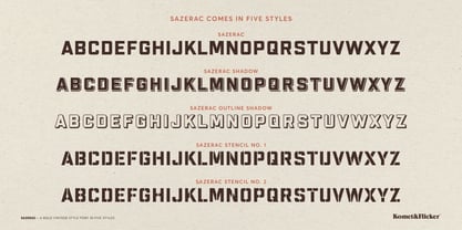 Sazerac Font Poster 15