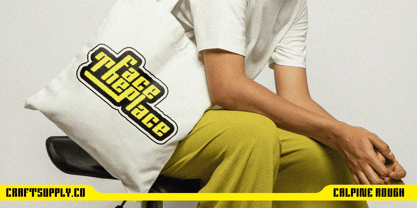 Calpina Rough Font Poster 4