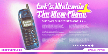 Calpina Rough Font Poster 2