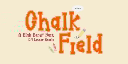 Chalk Field Font Poster 1