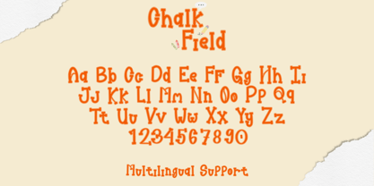 Chalk Field Font Poster 9