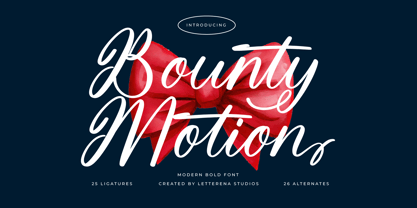 Bounty Motion Font Poster 1