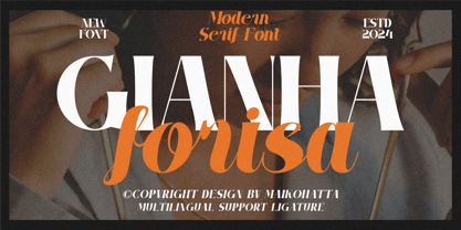 Gianha Forisa Font Poster 1