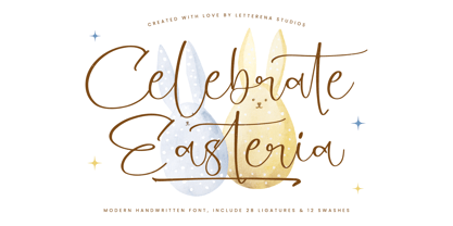 Celebrate Easteria Font Poster 1