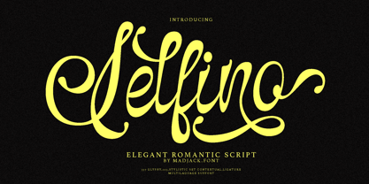 Selfino Script Font Poster 1